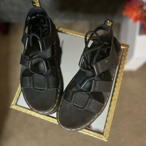 Leather gladiator sandals